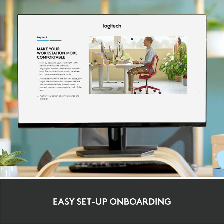 Logitech ERGO K860 Split Ergonomic Keyboard, Wireless Connectivity, Graphite