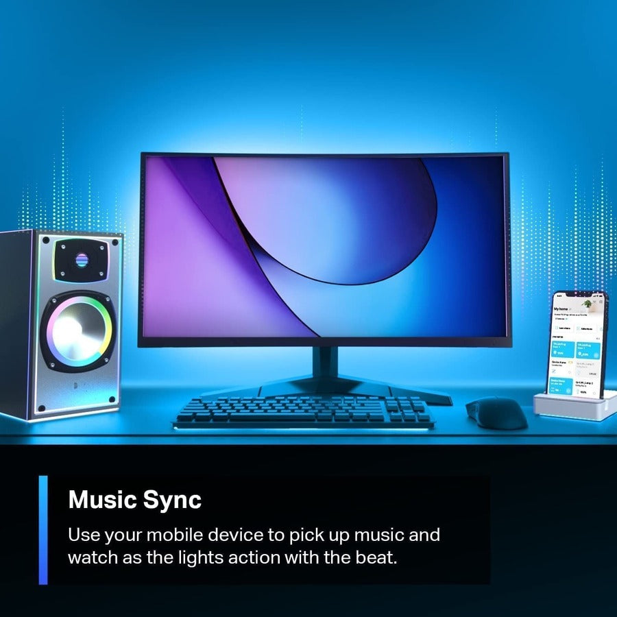 TP-Link Tapo L900-20 - Tapo Smart LED Light Strip 65.6ft (4 Rolls of 16.4ft)