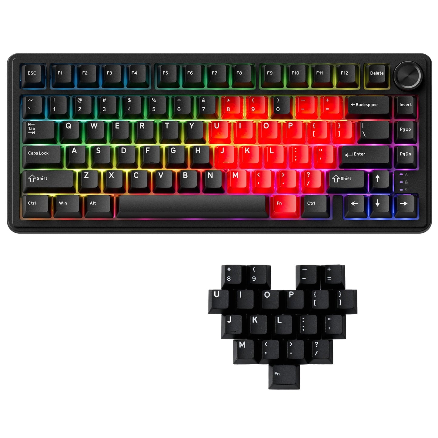 XVX M75 Lumina Tri-Mode 75% Mechanical Keyboard
