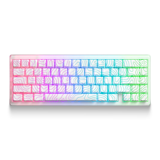 XVX M67 JadeStone Mechanical Keyboard With IMD-Tech Keycaps (Stellar White)