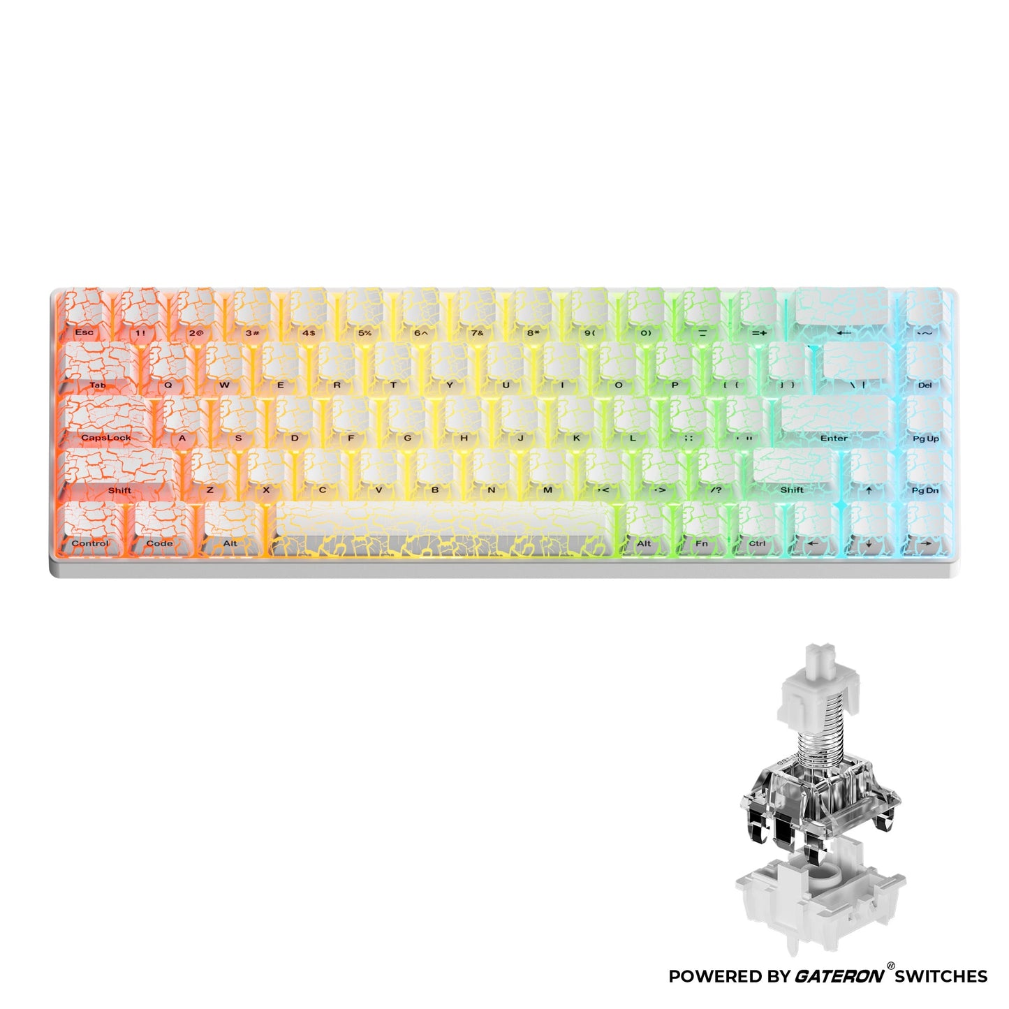 XVX HE68 Rapid Trigger Gaming Hall Effect Keyboard Gateron Magnetic swiths 68% Wired Mechanical Keyboard with IMD-Tech Keycaps