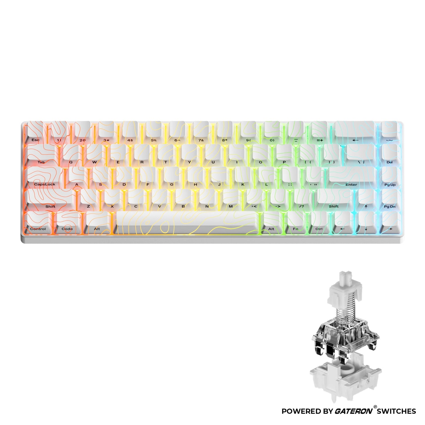 XVX HE68 Rapid Trigger Gaming Hall Effect Keyboard Gateron Magnetic swiths 68% Wired Mechanical Keyboard with IMD-Tech Keycaps
