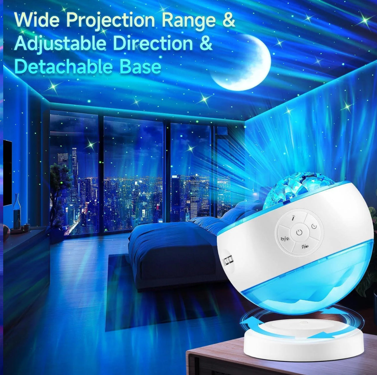 AuroraGlow Galaxy Projector
