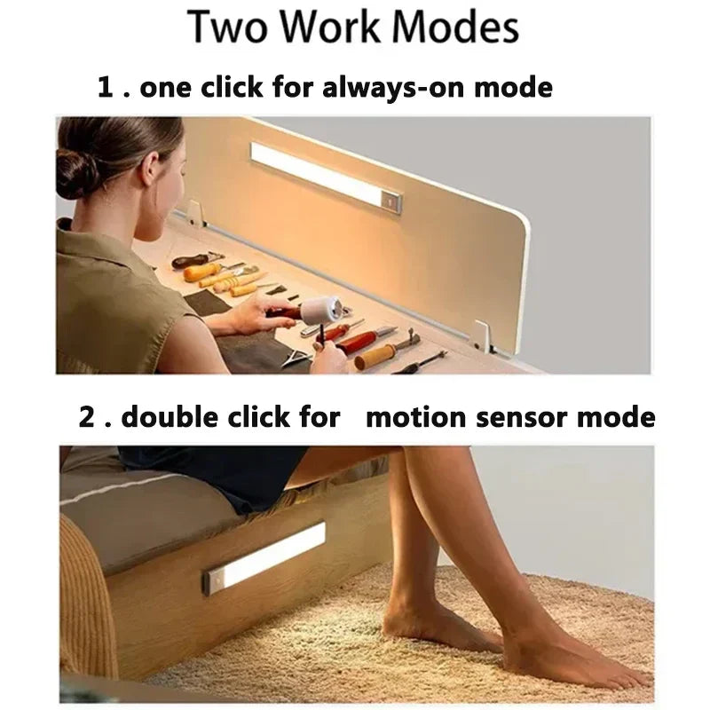 DecorBites™ Dimmable LED Motion Sensor Under Cabinet Light