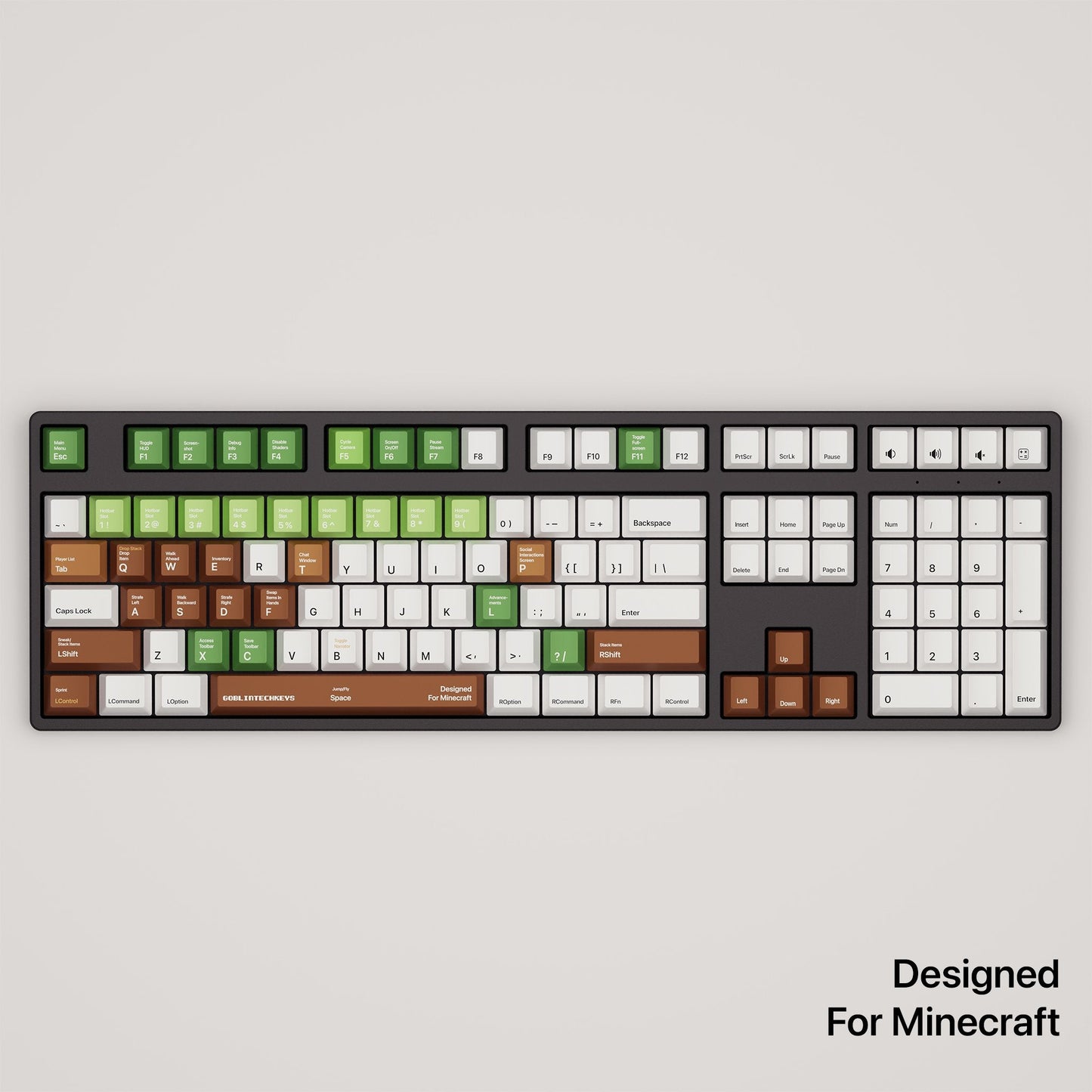 Minecraft Shortcut Key Mechanical Keyboard [MAC & PC] | Wireless & RGB Backlit